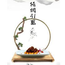 Hotel artistic conception cuisine creative tableware theme restaurant personality wooden board specialty Farmhouse club special shaped plate