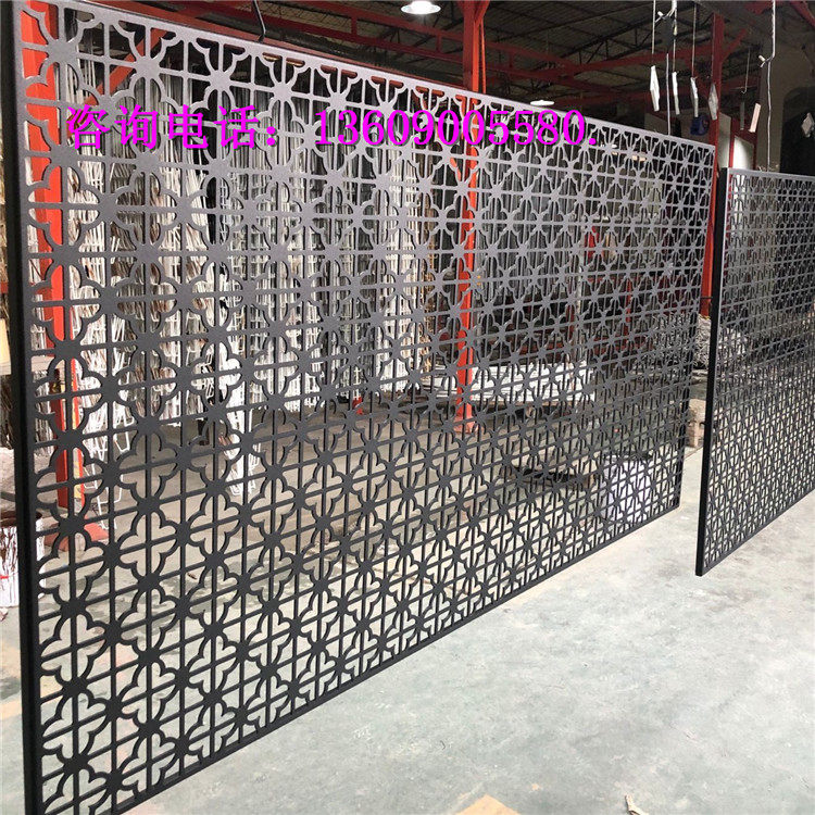Plum Hollowed-out Aluminum Flower Lattice Metal Sculpture Flower Board New Chinese Antique Aluminum Alloy Screen Wall Partition Wall decorated board