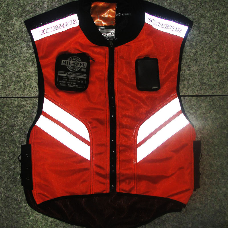 Xe máy cưỡi vest tùy chỉnh quần áo phản quang bốn mùa quần áo an toàn đêm du lịch vest đua xe máy quần áo - Xe máy Rider thiết bị băng bảo vệ đầu gối