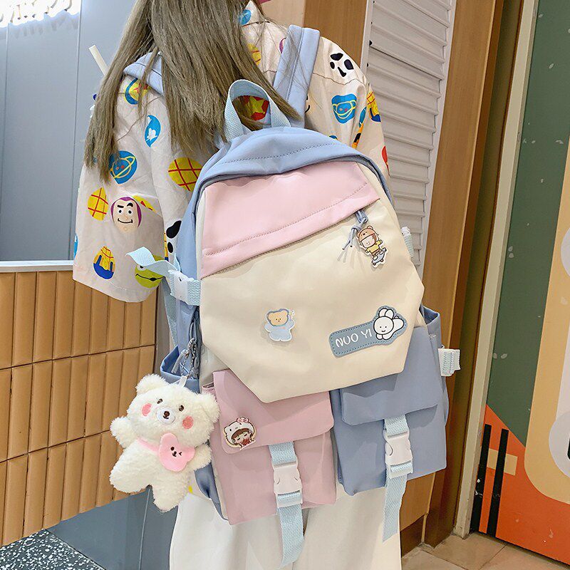 ITSK Bookpack Woman Han Edition High School Senior School Han Han Han Han Han Han Han Han Han School Hang Department Japanese Shoulder Bag Tide Middle School Students Simple Mass Capacity Luggage