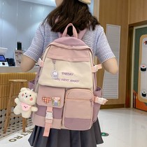 ITSK Schoolbags Women Han Version Original Juku Ulzzang Day Department Double Shoulder Bag Tide Middle School Students Big Capacity Backpack