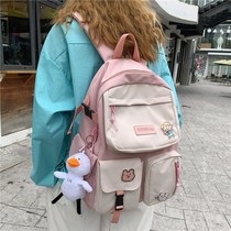 High Face Value School Bag Female Han Version Original Juku Ulzzang Junior High School Middle School Student Large Capacity Day Department Senteo Double Shoulder Bag
