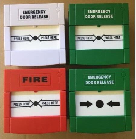 Emergency glass break switch glass break button emergency exit door open broken glass switch reset double knife