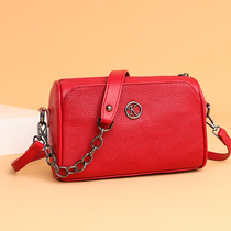 Bag 2021 New Fashion Leather Shoulder Bag Large Capacity Leisure Pillow Bag Head Layer Cowhide Womens Bag shoulder bag