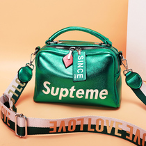 European Station Packs Women 2022 New Soft Leather European Goods Bag Pillow Packs Fashion Broadband Skew Satchel Bag Single Shoulder Bag