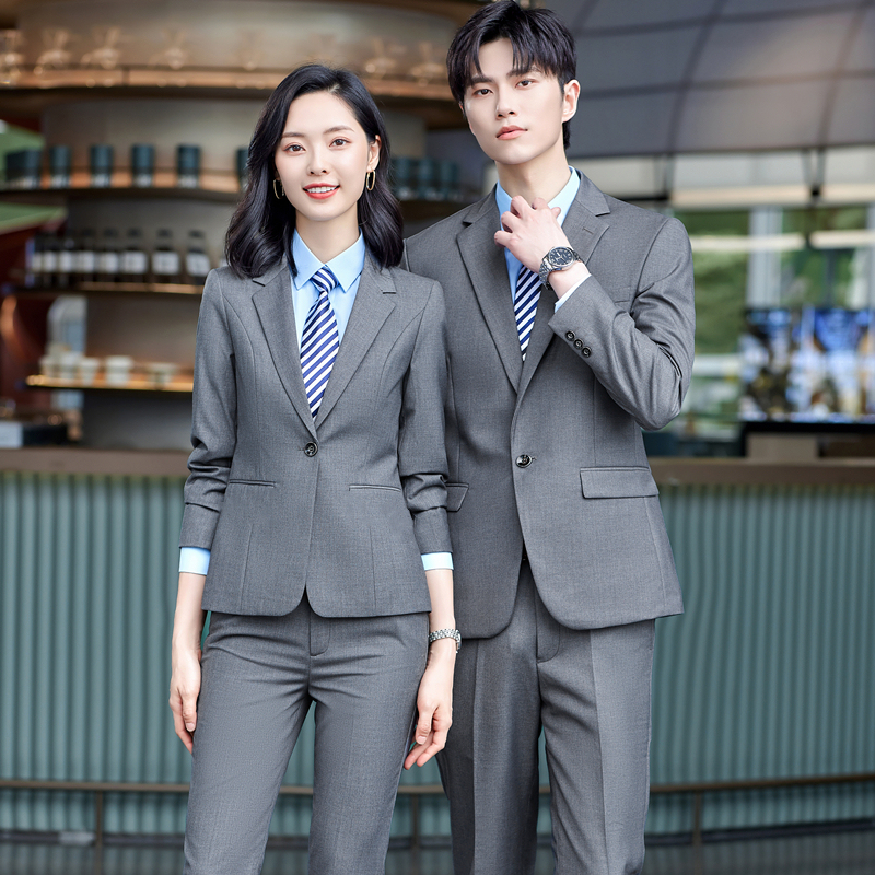 Byd Ocean Network Dark Gray Suit Set 4S Store Work Uniform Sales Formal Suit Unisex