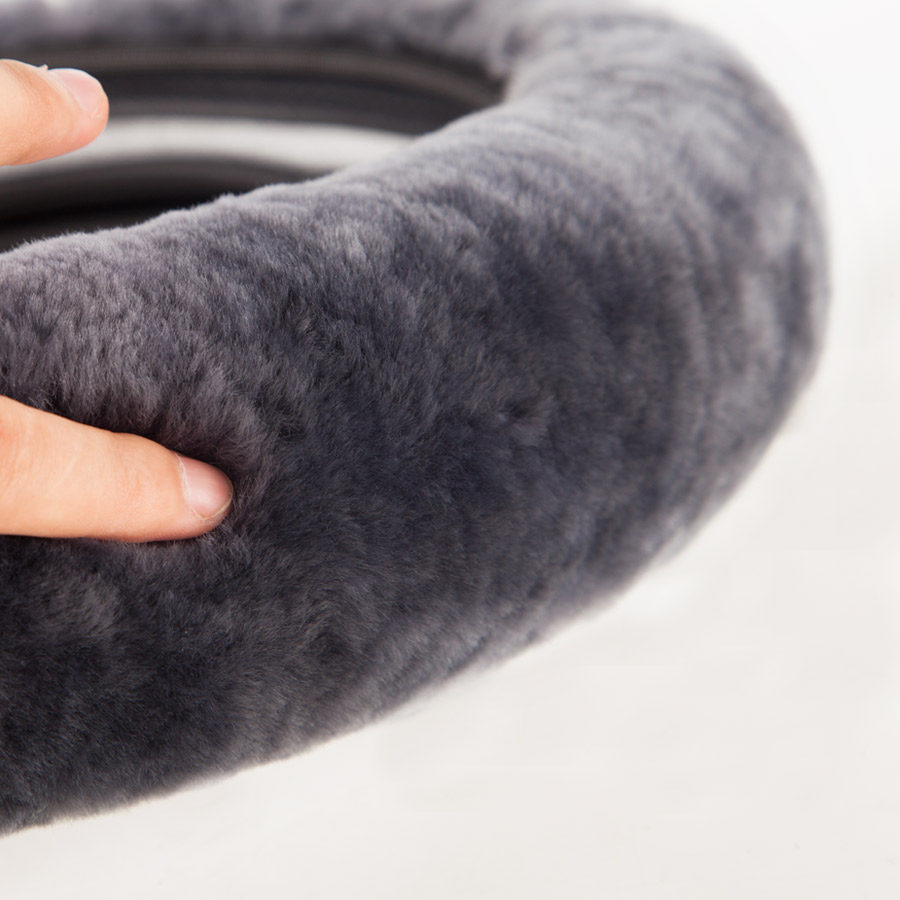 Winter car pure wool steering wheel cover winter short plush to cover Audi a4LQ3BMWx1TUCSONCRV
