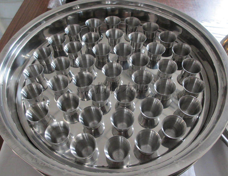 Christian sachets Sachets Stainless Steel Holy Meal Cups Trays 40 Holes A Layer Of Wine Glass Without Lid