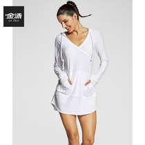 Sports sunscreen clothing womens UV-resistant loose breathable top Yoga suit vest Fitness blouse training jacket autumn