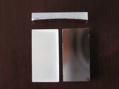 Plano-concave mirror protection aluminum 15*45*3mm F=150mm