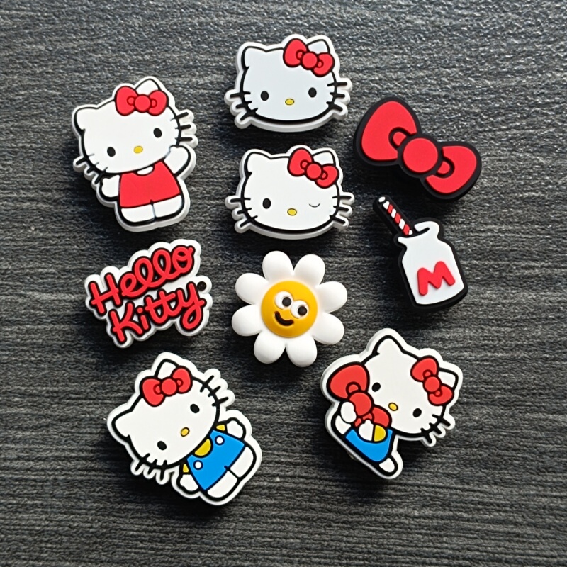 Crocs Accessories for Clogs, Cartoon Cute Kt Cat Shoe Charms, Kitty Bow Accessories Crocs Accessories for Clogs, Cartoon Cute Kt Cat Shoe Charms, Kitty Bow Accessories