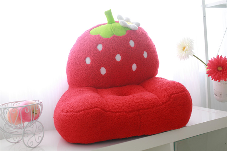Strawberry phim hoạt hình trẻ em bé nhỏ sofa sofa beanbag vườn ươm sắp xếp di động và có thể giặt đệm tatami - Ghế sô pha giường gấp thành ghế sofa