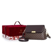 Гребень/коричневый красная подарочная коробка