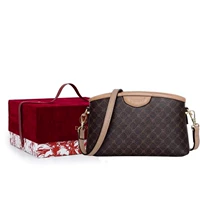 Большой бриллиант коричневый хаки красный подарочный коробка