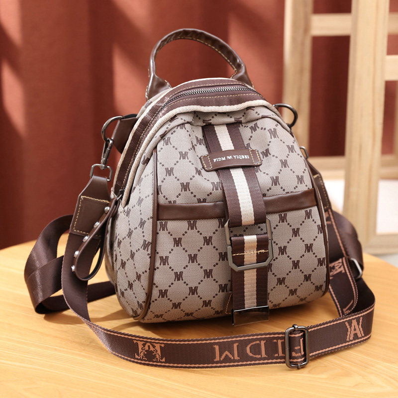 Oxford Cloth Double Shoulder Bag Women 2022 New Fashion 100 Hitch Leisure Travel Single Shoulder Lady Bag Retro Bag