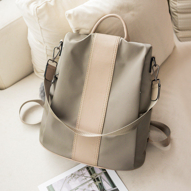 Oxford cloth backpack women's summer 2023 new trendy fashion all-match large-capacity ladies backpack canvas travel schoolbag