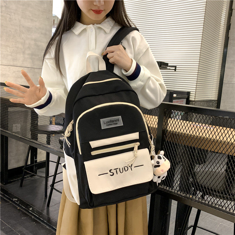 School Bag Girls Junior High School High School Students Original Juku Girls Big Capacity 2022 New Computer Bag Shoulder Bag Double Shoulder Bag