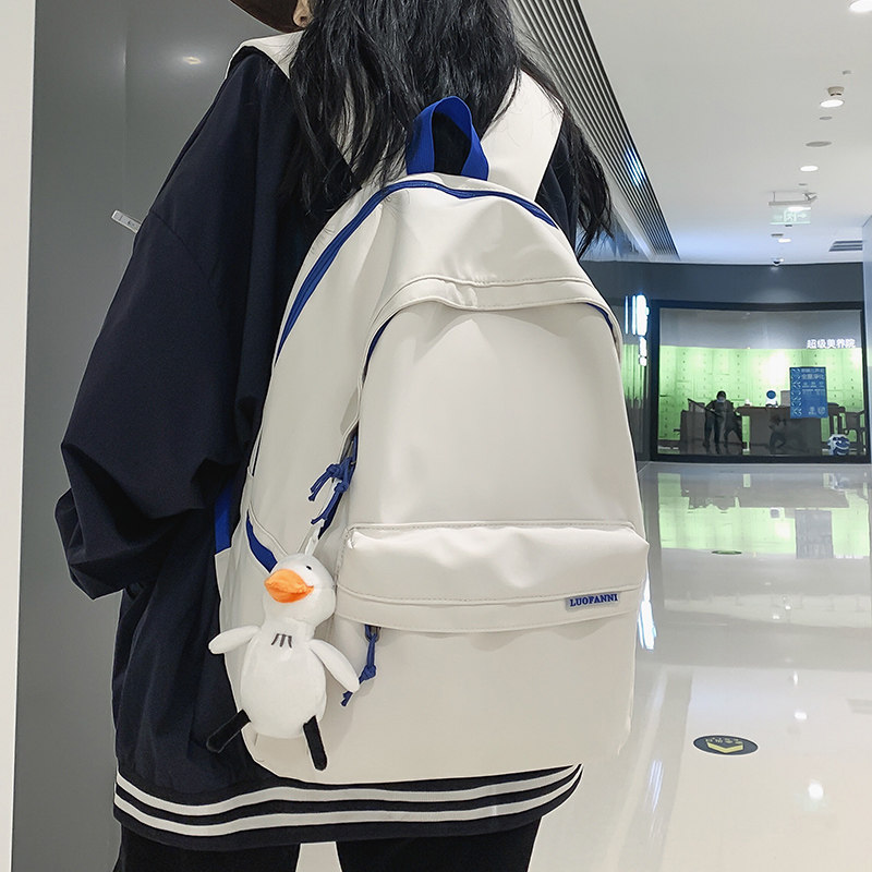 Double shoulder bag Girl 2022 new computer bag Large capacity Korean version of girls High school High school High School Schoolbag