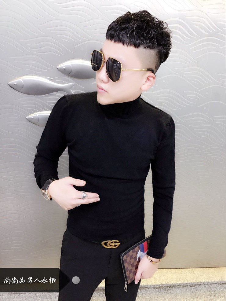 Mùa thu và mùa đông mới, áo len nam màu rắn Hàn Quốc quần áo thời trang