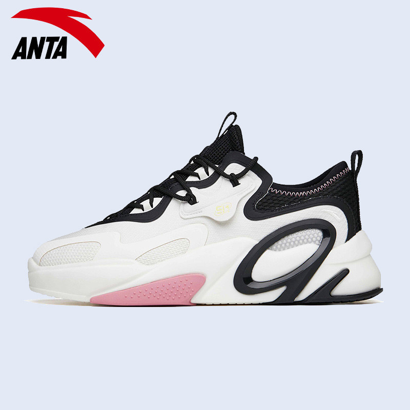 Anta AT91 women's shoes casual shoes 2022 new thick soles light sports shoes 122218072