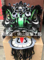 Foshan traditional round cheek black toothbrush must black knife pattern Zhang Fei Lion head set) non-heritage) pure handmade) Liu Guanzhang