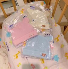 Комплект из двух частей 国现新款7折mikihouse代购 first初生婴儿柔软胎帽40-9226-614