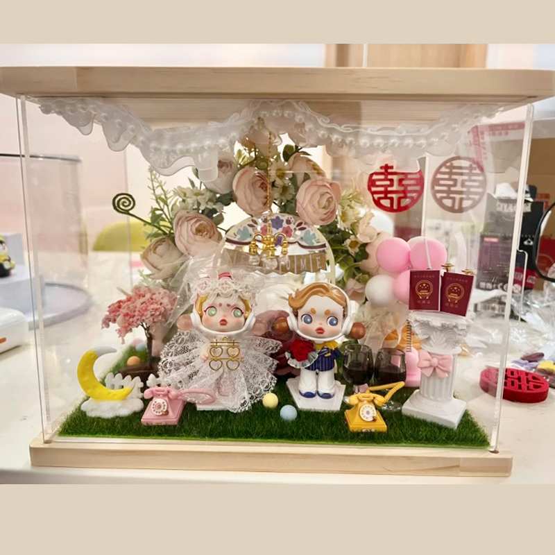 Suitable for Bubble Mart's New Wedding Gift Series, Practical Ornaments and Display Pieces for Weddings, Engagements, and Gifts for the Bride, Newlyweds, and Best Friends