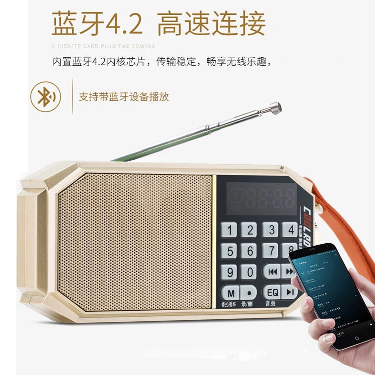 Loa Bluetooth ông già radio mới cầm tay walkman stereo máy nghe nhạc nhỏ người già nghe - Máy nghe nhạc mp3