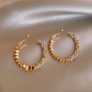 British Dura Walk Gold and Silver Unique Hoop Earrings for Women, Niche Light Luxury High-End Earrings, Gift