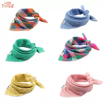 Pure cotton children's triangle towel baby saliva towel soft and breathable cotton yarn square towel men's and women's baby bib multi-function