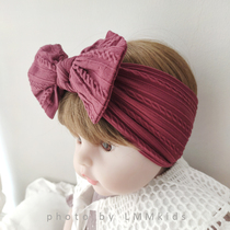 Korean baby fontanelle hair belt cute Super Cute Princess headdress newborn baby hair accessories bow baby floral headdress