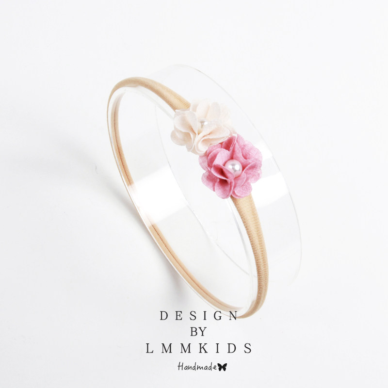 Baby protective door hair with cute princess head flower infant full moon 100 days old hair adorned baby's head decorated Korean version