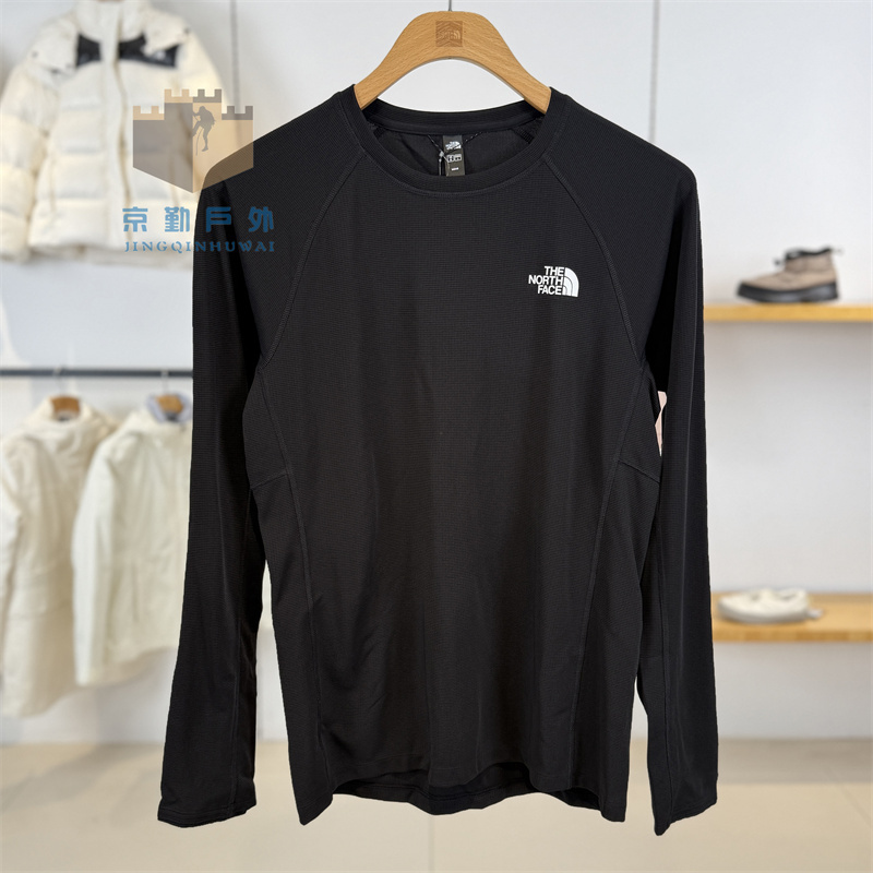 25 New Autumn and Winter Models Thenorthface Men's Outdoor Sports Moisture-Wicking Breathable Long-Sleeved T-Shirt | 7Wtl