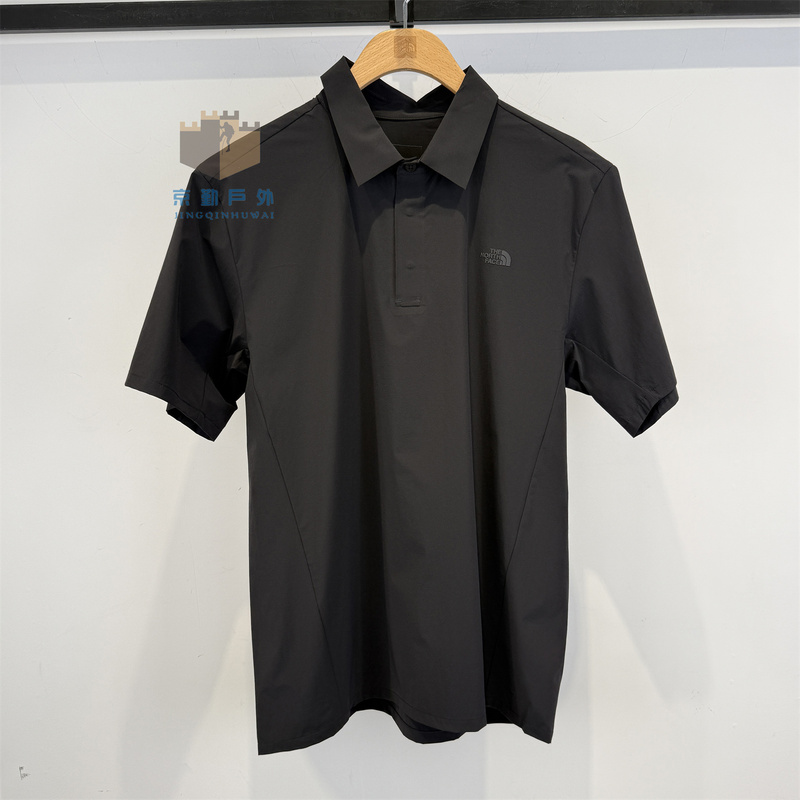 26 Spring and Summer New Style Thenorthface North Face Quick-Drying Polo Shirt Men's Outdoor Moisture-Absorbing Breathable Short-Sleeved 8G7N