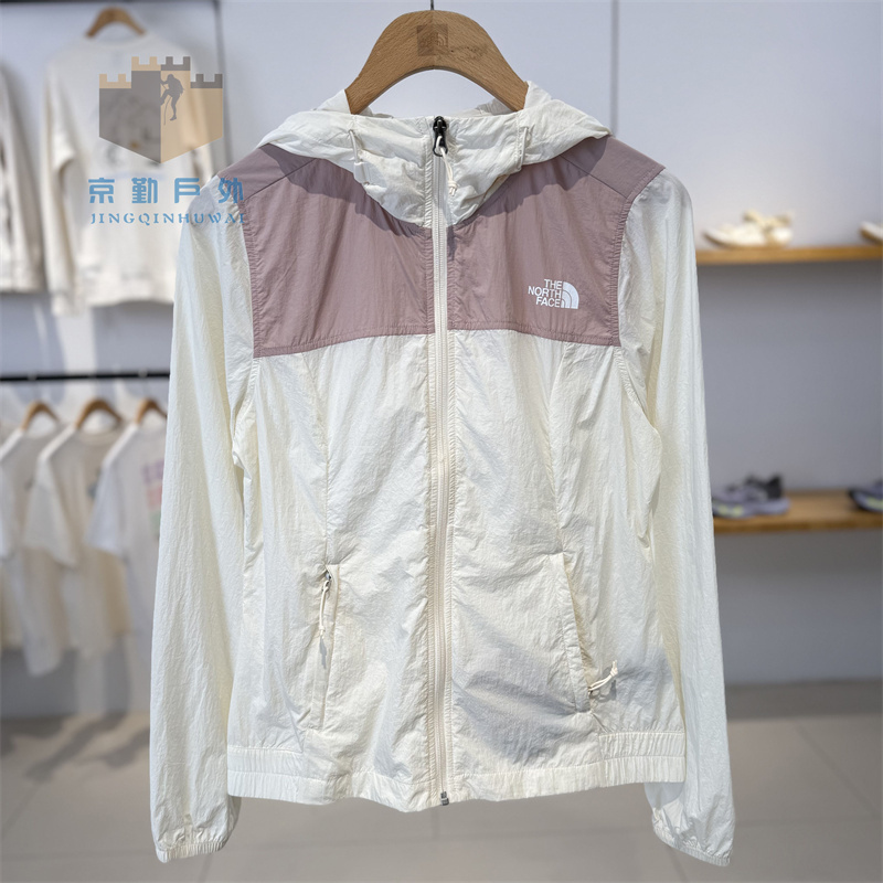25 Spring/Summer New Thenorthface Women's Outdoor Sun Protection Casual Hooded Skin Jacket 8Eyj