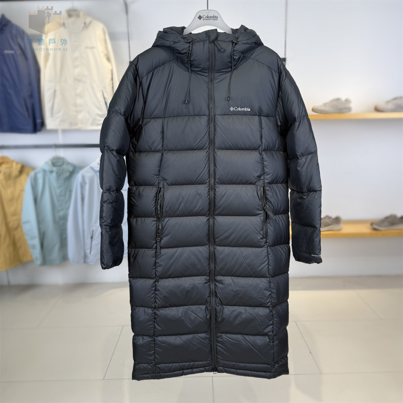 Columbia Men's and Women's Outdoor Silver Point 700 Fill Power Water-Repellent Goose down Long down Jacket | Xe1790