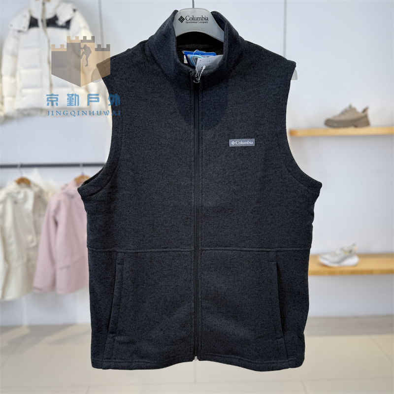 25 Autumn/Winter New Columbia Men's Outdoor Fleece Warm Knitted Vest Ae1823
