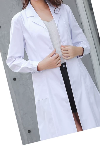 Униформа врача, белый халат, пальто подходит для мужчин и женщин, демисезонный лонгслив для работы, большой размер