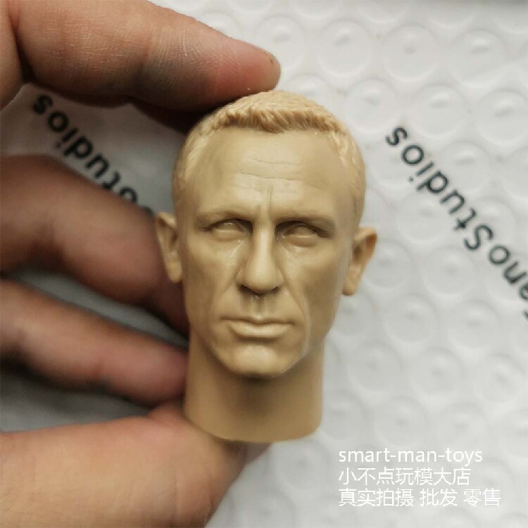 1 6 Soldier Man White Model Daniel Craig Head Sculpture James Bond 007 Agent Ghost Party Spot