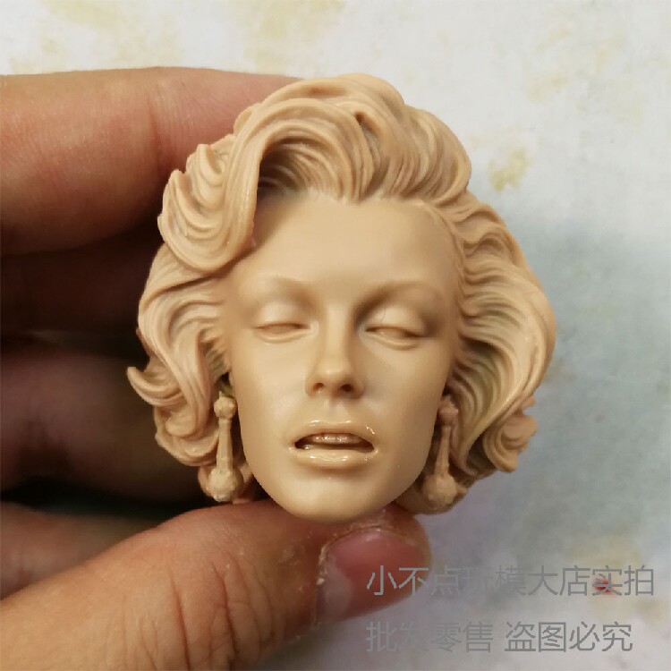 1 6 Female Soldier White Model Marilyn Monroe Marilyn Monroe Female Head Carved Earrings