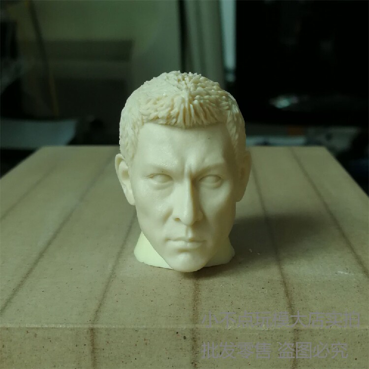 1: 6 white die head carving Liu Dehua no room for character soldier accessories