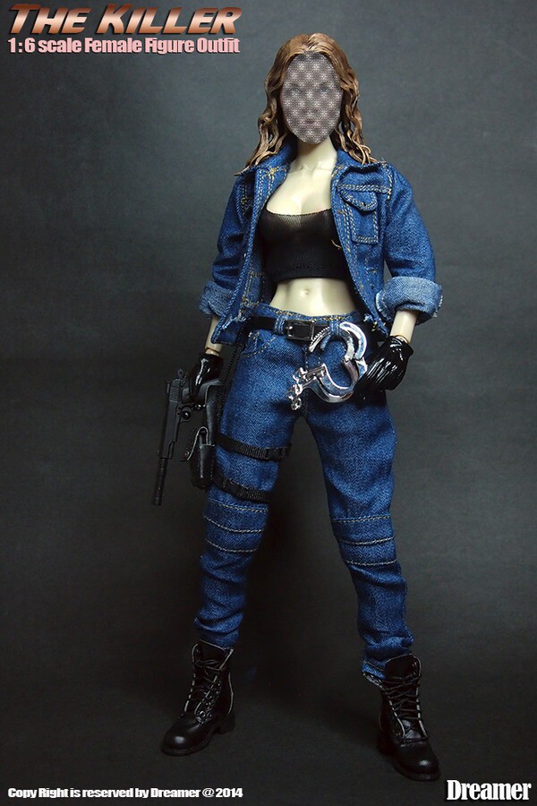 1 6 Model Soldiers Dreamer Female Killer Clothing Ancient Tombs Limelight Cowboy Suit New Spot