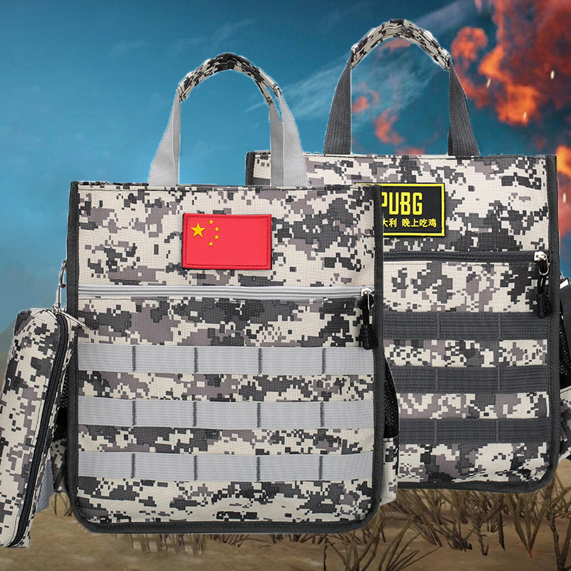 Children's handbag bag boy canvas bag bag boy bag water-proof chicken school bag