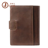 Оригинальный короткий кожаный бумажник, кожаная сумка через плечо, из натуральной кожи, воловья кожа