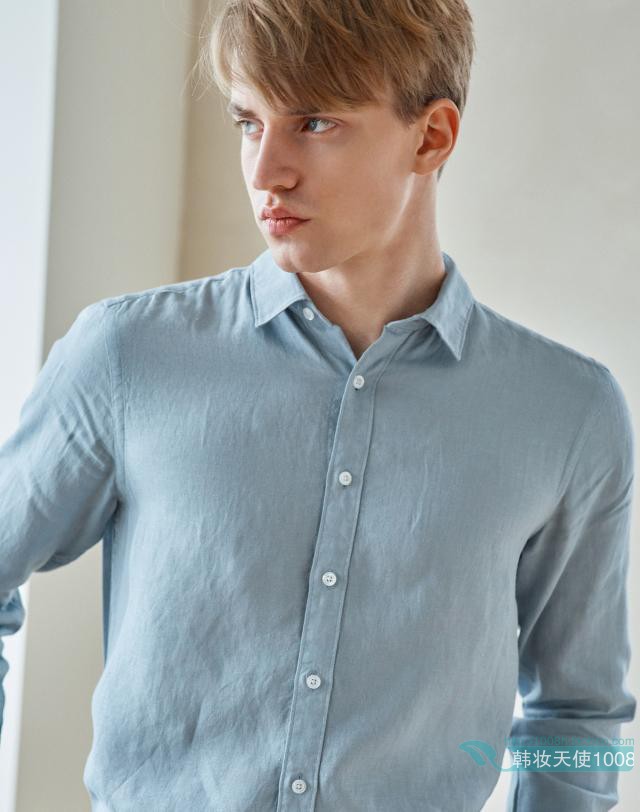 DAKS high-end men's clothing Korean special cabinet 20 summer style linen casual linen DMSH0B331 B1 blue