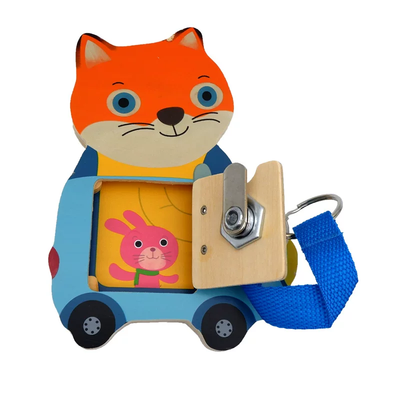 Детский обучающий автобус Little Tree, набор DIY аксессуаров, Montessori, раннее развитие, закрытый, разблокировка игрушки, занятая доска