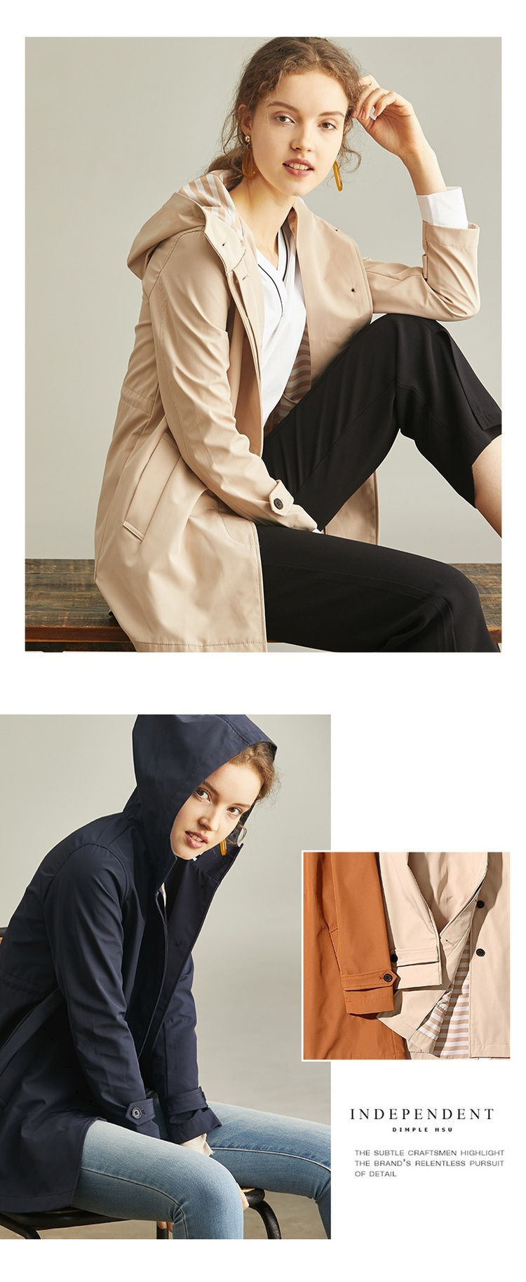 Trench pour femme en Polyester - Ref 3227256 Image 11
