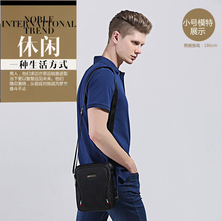 Túi đeo vai nam messenger túi mini Túi vải Oxford ba lô thể thao giản dị túi vải điện thoại di động túi xách nam - Túi của con người túi lyn