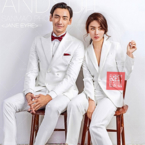 Wedding photography dress couple suit white suit women dress dress dress real photography building theme men suit