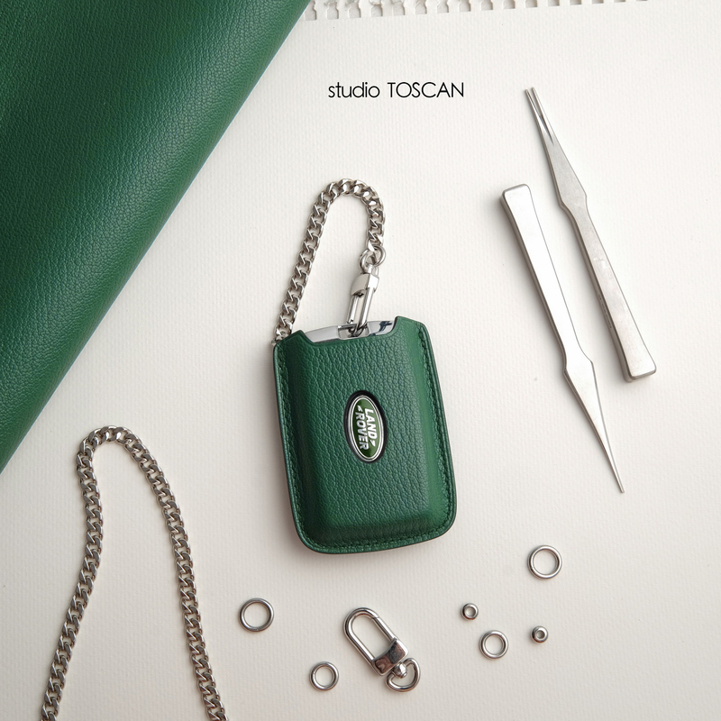 Suitable for Land Rover Range Rover Aurora Defender Car Key Bag Handmade French Goatskin Car Key Cover